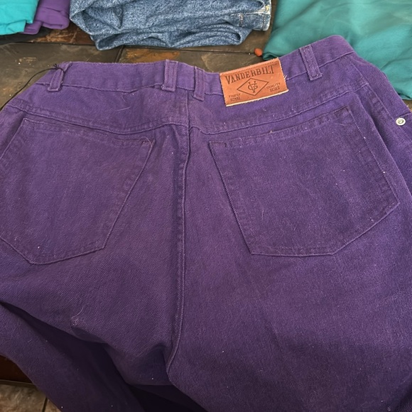 Vintage Gloria Vanderbilt Purple Pants - Picture 4 of 7